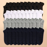 40 Paare (10 Schwarz + 10 Weiß + 10 Grau + 10 Marineblau)