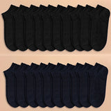 20 Paare (10 Schwarz + 10 Marineblau)