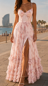 Hellrosa Floral
